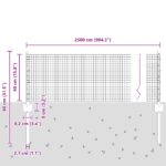 vidaXL Zváraný drôtový plot s 11 U stĺpikmi Sivý 0.4x25 m Oceľ – Obrázok 10