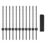 vidaXL Záhradný plot Sada 2 Sivá Pozinkovaná oceľ 25 x 0.5 m rolka – Obrázok 4