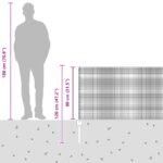 vidaXL Zváraná drátová ohrada  so 11 U stĺpikmi, šedá, 0,8 x 25 m, oceľ – Obrázok 12