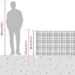 vidaXL Zváraný drôtený plot  s 11 U stĺpikmi Sivý 0.8x25 m Oceľ – Obrázok 12
