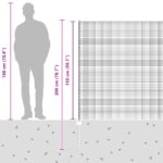 vidaXL záhradný plot Súprava 2 Sivý Kov 25 x 1.5 m Trvácny – Obrázok 13