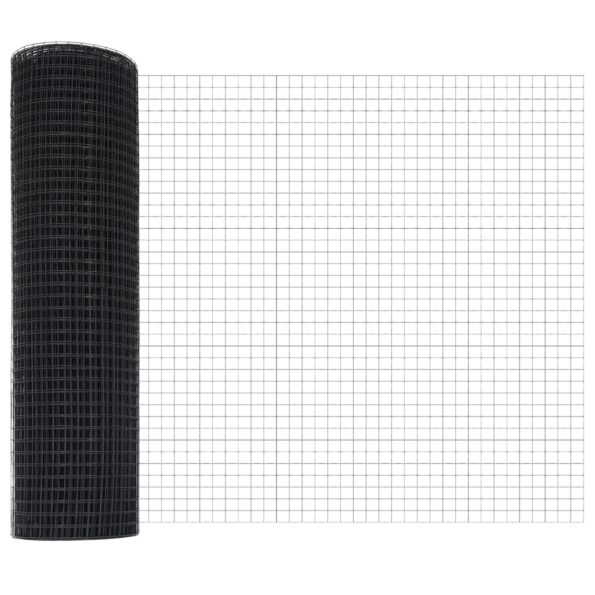 3336619_5.jpg vidaXL Zvarené drôtené ploty s 22 U stĺpmi Sivá 0.4x50 m Oceľ – Obrázok 5
