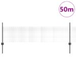 vidaXL Sivý zváraný plot  s 22 U stĺpmi 0,5x50 m – Obrázok 3