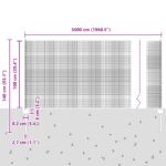 vidaXL Zváraný drôtený plot s 44 U stĺpmi, šedý, 1x50 m oceľ – Obrázok 11