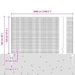 VidaXL zváraný drôtený plot s 44 U stĺpikmi Sivý 1,2 x 50 m Oceľ – Obrázok 11