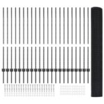 vidaXL zváraný drôtený plot s U stĺpmi sivý 1,2 x 50 m oceľ – Obrázok 4