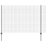 vidaXL Zváraný drôtový plot  s 44 U stĺpikmi sivý 1.5x50 m oceľ – Obrázok 2