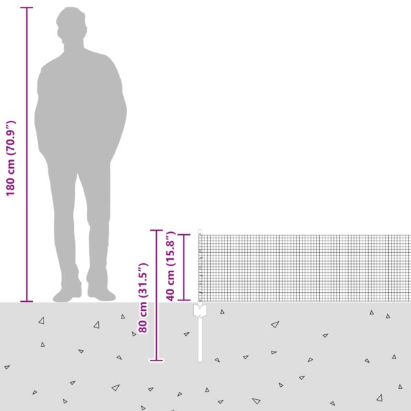 vidaXL Svařovaný drôtový plot  s 44 U stĺpmi Sivý 0.4x100 m Oceľ – Obrázok 12