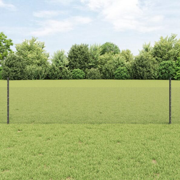 3336651_1.jpg vidaXL Zváraný plot s 44 U stĺpikmi sivý 0.5x100 m oceľ – Obrázok 1