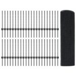 vidaXL Sivý zváraný drôtový plot s 44 U stĺpikmi 0,6x100 m – Obrázok 4