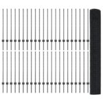 vidaXL Sivý zvarový drôtový plot  s 88 U stĺpikmi 1x100 m – Obrázok 5