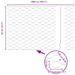 vidaXL Plotové stĺpiky 11 ks U-Channel Zelené 120 cm Oceľ, vidaXL Šesťuholníkový plot Zelený 0,6x10 m Oceľ – Obrázok 11