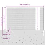 vidaXL Plotové stĺpiky 5 ks U-kanál Zelené 140 cm Oceľ, vidaXL Šesťuholníkový plot Zelený 1.4x10 m Oceľ – Obrázok 11