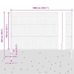 vidaXL Príspevky do plotu 5 ks U-Channel Zelené 140 cm Oceľ, vidaXL Záhradný plot Šesťuholníkový Zelený 1.4x10 m Oceľ – Obrázok 11