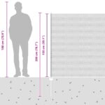 VidaXL ohrady 5 ks U-kanál zelené 150 cm oceľ, Hexagonová ohrada vidaXL zelená 1.5x10 m oceľ – Obrázok 13