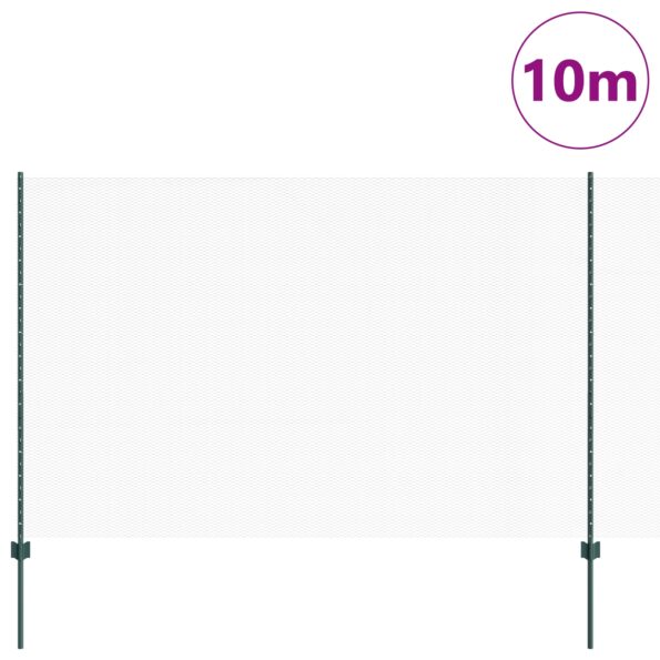 3336692_3.jpg VidaXL ohrady 5 ks U-kanál zelené 150 cm oceľ, Hexagonová ohrada vidaXL zelená 1.5x10 m oceľ – Obrázok 3