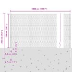 vidaXL Oplotovacie Stĺpy 5 ks U-Channel Zelené 150 cm Kov, vidaXL Šesťuholníkové Oplotenie Zelené 1,5x10 m Kov – Obrázok 11