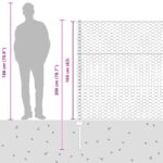 vidaXL plotové stĺpy 5 ks U-kanál Zelená 160 cm Oceľ, vidaXL Šesťuholníkový plot Zelený 1,6x10 m Oceľ – Obrázok 13