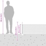 vidaXL Záhradná sada plotov 2 kusy Zelená Oceľ potiahnutá PVC 25 x 0.5 m – Obrázok 12