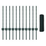 vidaXL Záhradná sada plotov 2 kusy Zelená Oceľ potiahnutá PVC 25 x 0.5 m – Obrázok 4