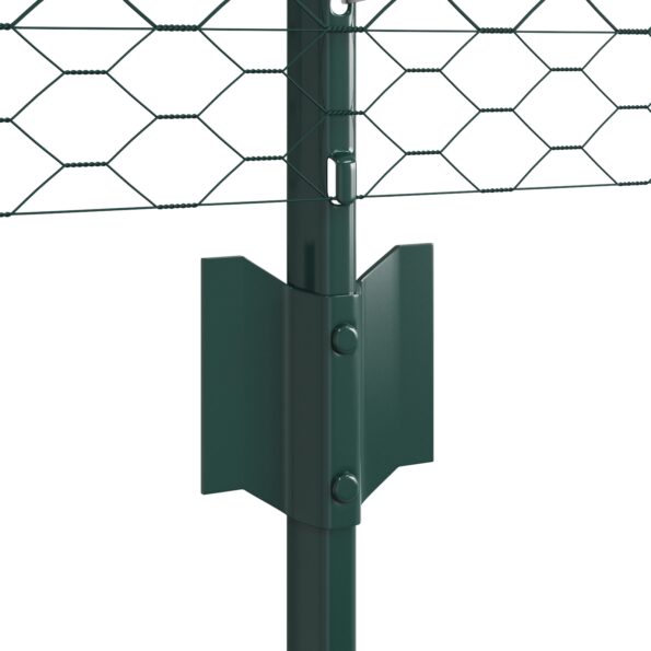 vidaXL Záhradná sada plotov 2 kusy Zelená Oceľ potiahnutá PVC 25 x 0.5 m – Obrázok 6