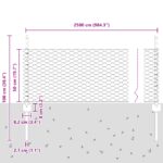 vidaXL Súprava šesťuholníkového záhradného plota Sada 2 Zelená – Obrázok 10