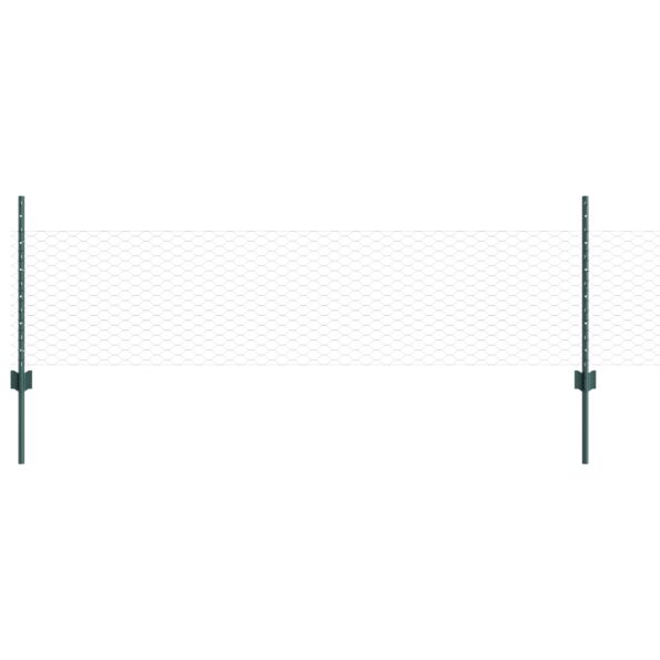 vidaXL Súprava šesťuholníkového záhradného plota Sada 2 Zelená – Obrázok 2