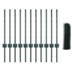 vidaXL Súprava šesťuholníkového záhradného plota Sada 2 Zelená – Obrázok 4