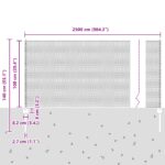vidaXL Záhradný plot Set Sada 2 Zelený Kov, Plast 25 x 1 m plot Odolný – Obrázok 11