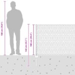 vidaXL Záhradný plot Sada 2 Zelený Kov 25 x 1 m Trvácny – Obrázok 13