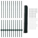 vidaXL Záhradný plot Sada 2 Zelený Kov 25 x 1 m Trvácny – Obrázok 5