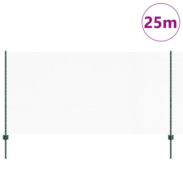 3336720_3.jpg vidaXL Šesťuholníkový záhradný plot Sada 2 Zelená Kov 25 x 1,2 m – Obrázok 3