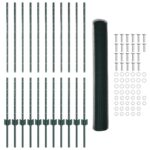 vidaXL Šesťuholníkový záhradný plot Sada 2 Zelená Kov 25 x 1,2 m – Obrázok 5