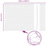 vidaXL stĺpy na oplotenie 11 ks U-Channel zelené 40 cm oceľ – Obrázok 11