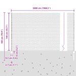 vidaXL ploty 11 ks U-kanál zelené 140 cm oceľ, vidaXL šesťuholníkový plot zelený 1,4x50 m oceľ – Obrázok 11