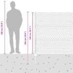 vidaXL Oplocovacie stĺpiky 11 ks U-Channel Zelené 140 cm Oceľ, vidaXL Hexagonálne oplotenie Zelené 1,4x50 m Oceľ – Obrázok 13