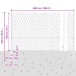 vidaXL plotové stĺpiky 11 ks U-Channel zelené 140 cm oceľ, vidaXL šesťuholníkový plot zelený 1,4x50 m oceľ – Obrázok 11