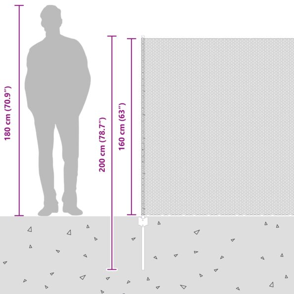 vidaXL Plotové stĺpy 11 ks U-Channel Zelené 160 cm Oceľ, vidaXL Hexagonálny plot Zelený 1.6x50 m Oceľ – Obrázok 13