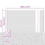 vidaXL Plotové stĺpy 11 ks U-Channel Zelené 120 cm Oceľ, vidaXL Hexagonálny plot Zelený 1.2x100 m Oceľ – Obrázok 11