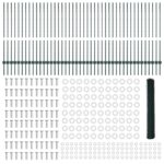 vidaXL Plotové stĺpy 11 ks U-Channel Zelené 120 cm Oceľ, vidaXL Hexagonálny plot Zelený 1.2x100 m Oceľ – Obrázok 5