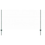 vidaXL Plotové stĺpy 11 ks U-Channel Zelené 120 cm Ocel, vidaXL Šesťuholníkový plot Zelený 1,2x100 m Ocel – Obrázok 2