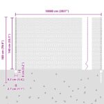 vidaXL Oplotenia stĺpiky 11 ks U-kanál Zelené 140 cm z ocele, vidaXL Hexagonálne oplotenie Zelené 1,4x100 m z ocele – Obrázok 11