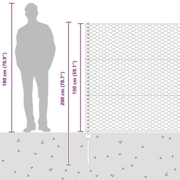 3336836_13.jpg vidaXL Plotové stĺpy 10 ks U-kanál sivé 150 cm oceľ – Obrázok 13