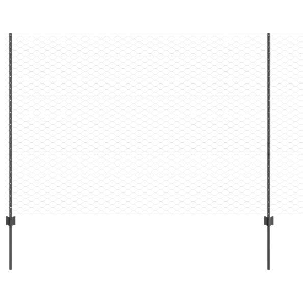 3336836_2.jpg vidaXL Plotové stĺpy 10 ks U-kanál sivé 150 cm oceľ – Obrázok 2