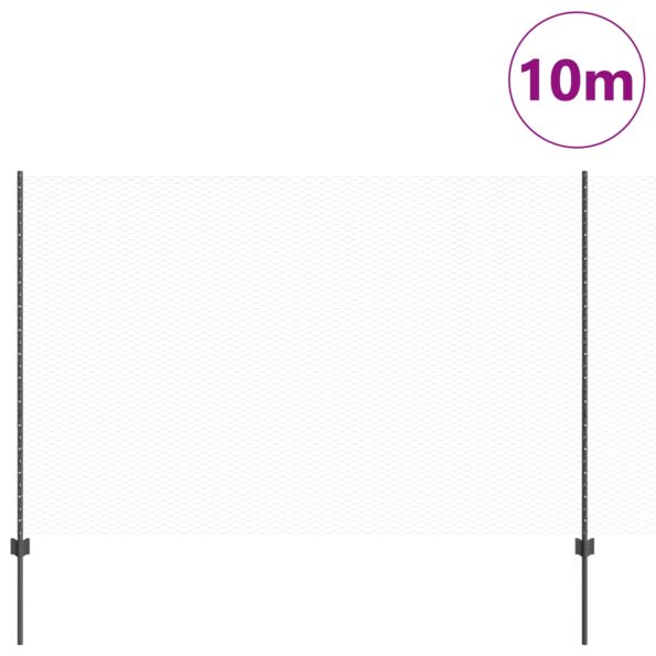 3336840_3.jpg vidaXL Plotové stĺpy 10 ks U-kolejnica sivá 160 cm oceľ – Obrázok 3