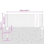 vidaXL Plotové stĺpy 11 ks U-channel sivé 40 cm oceľ – Obrázok 10