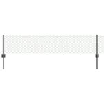 vidaXL Plotové stĺpy 11 ks U-channel sivé 40 cm oceľ – Obrázok 2