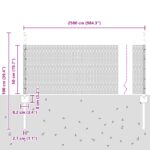 vidaXL Záhradný plot Súprava 2 Sivá Oceľové pletivo 25 x 0.5 m plot – Obrázok 10