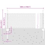 vidaXL Stĺpiky 11 ks U-Channel Sivé 60 cm Oceľové – Obrázok 10