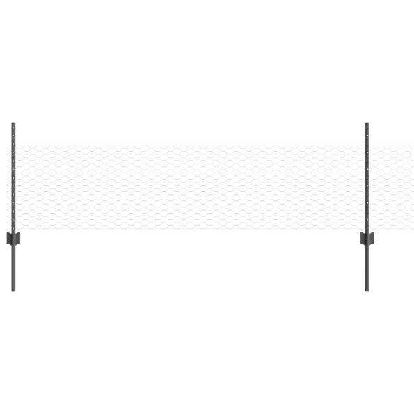 vidaXL Stĺpiky 11 ks U-Channel Sivé 60 cm Oceľové – Obrázok 2